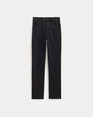 The High-Key Stovepipe Jean | Washed Black