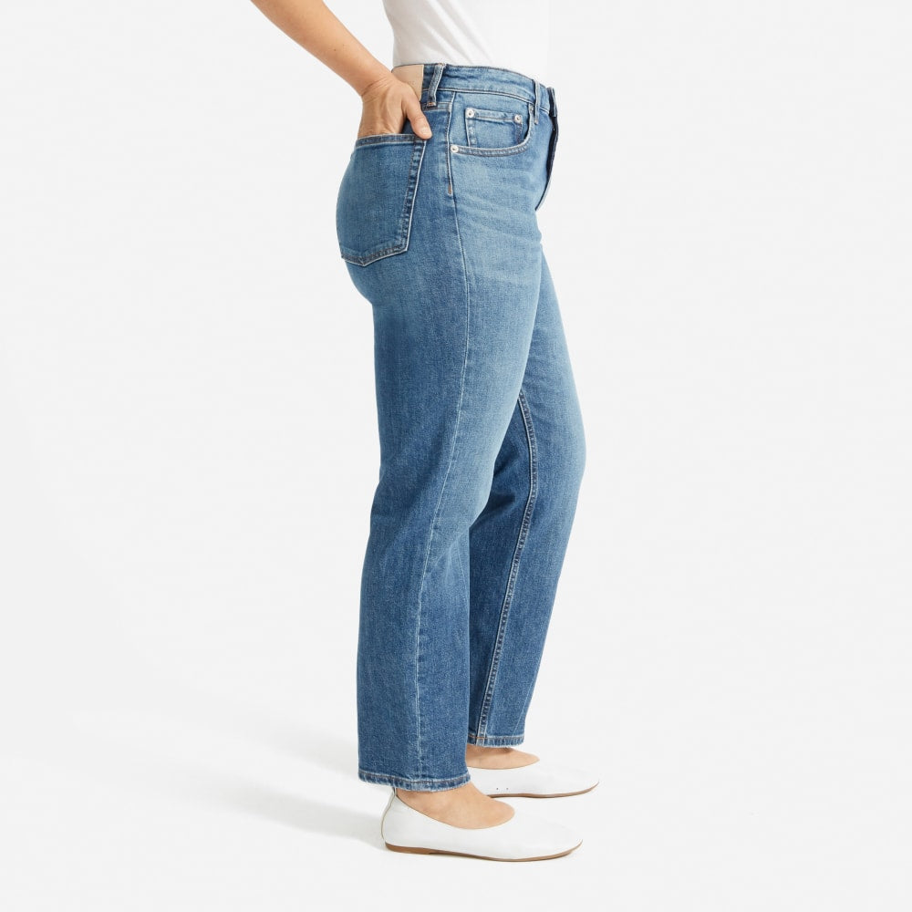 The Super-Straight Jean | Medium Blue Wash | Ankle