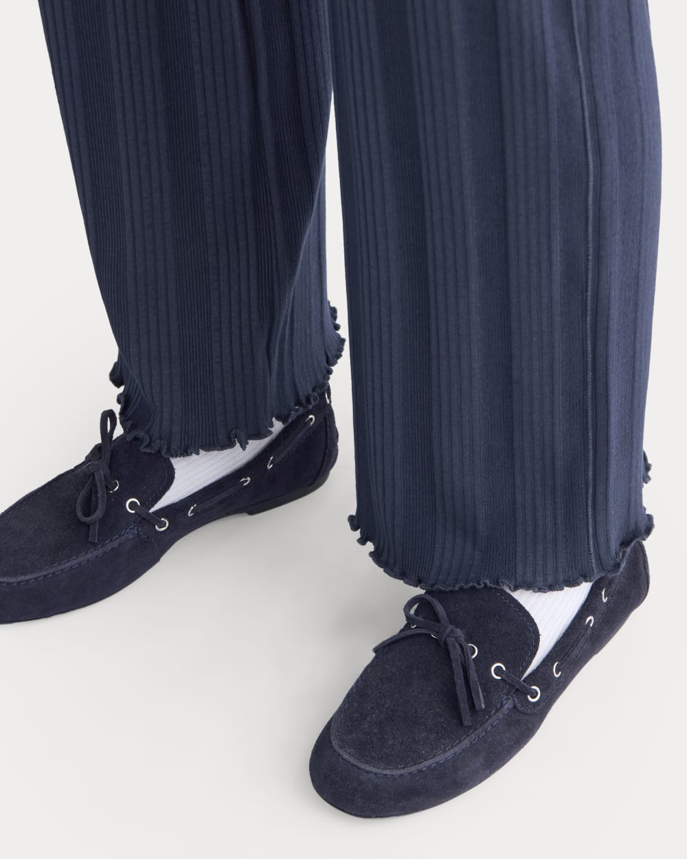 Lounge Rib Pant | Navy