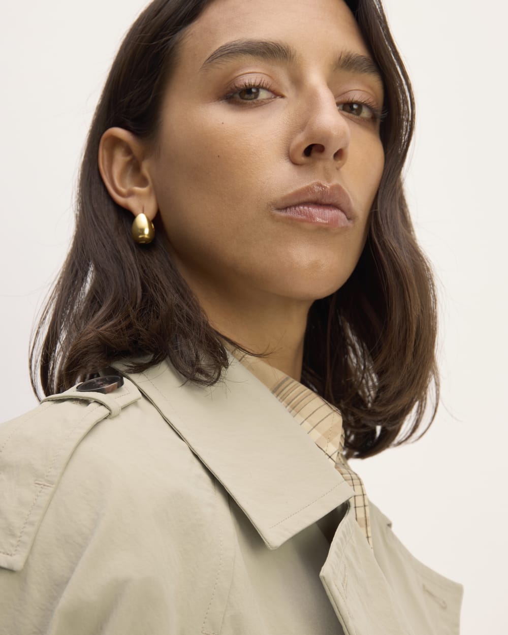 The ReNew Long Trench Coat | Trench Coat Khaki