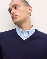 The Cashmere V-Neck Sweater | Navy