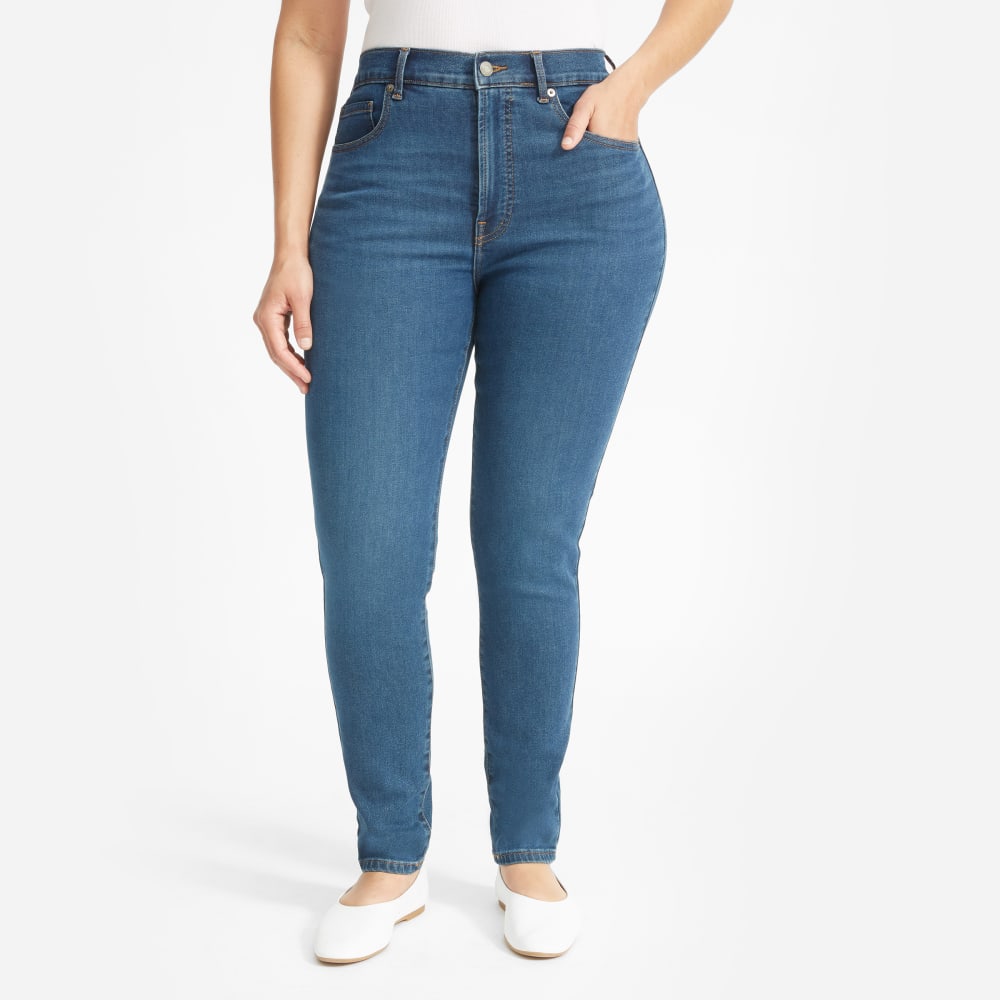 The Authentic Stretch High-Rise Skinny | Mid Blue | 28.5" Inseam