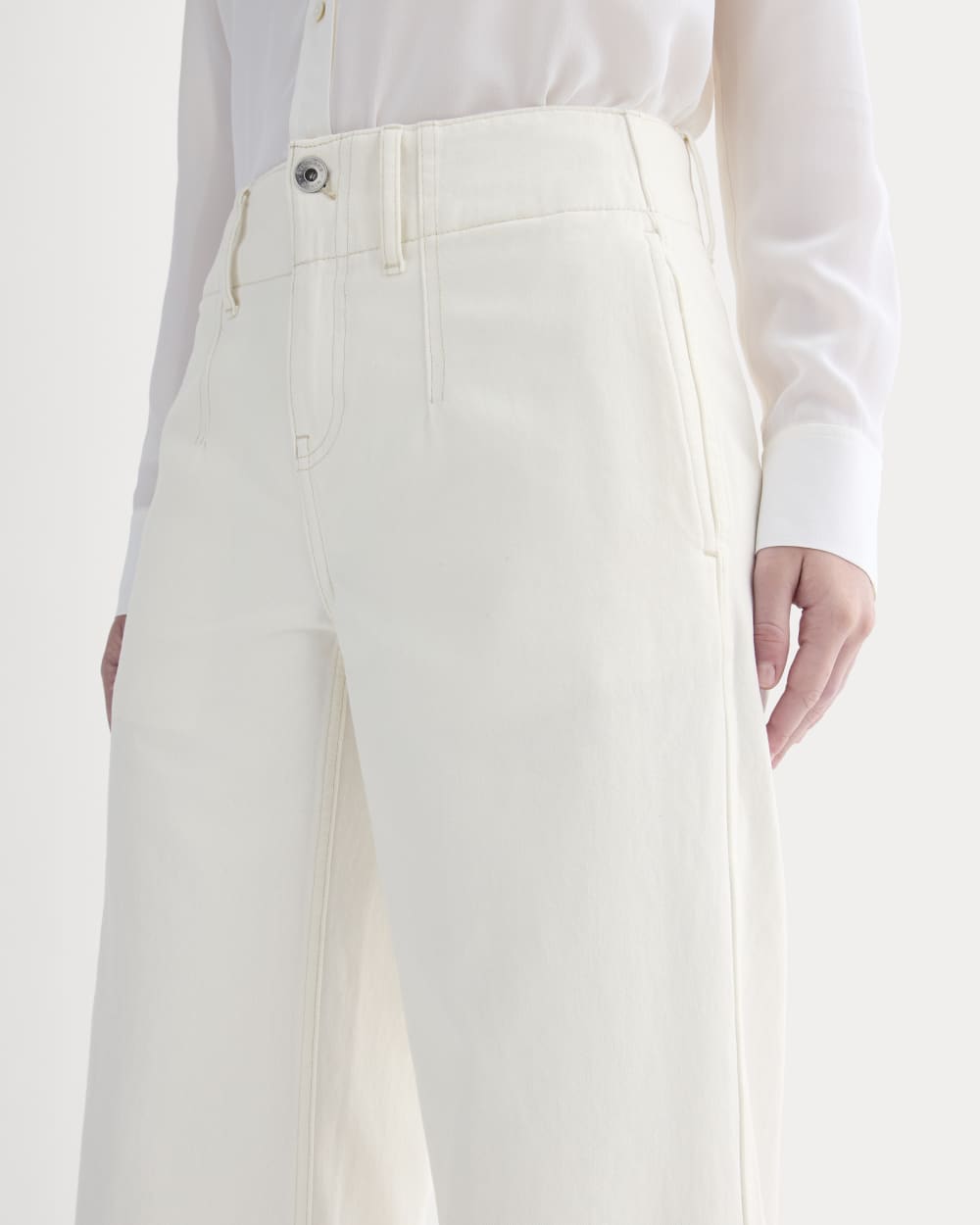 The Mid-Rise Trouser Jean | Ecru