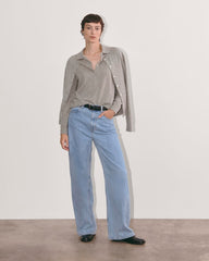 The Classic Polo in Cashmere | Light Heather Grey