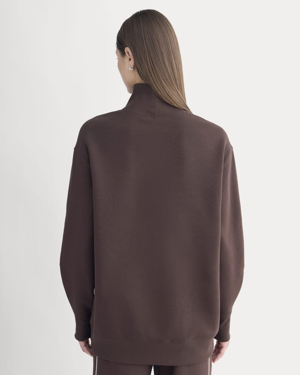 Luxe Fleece Turtleneck | Dark Chocolate