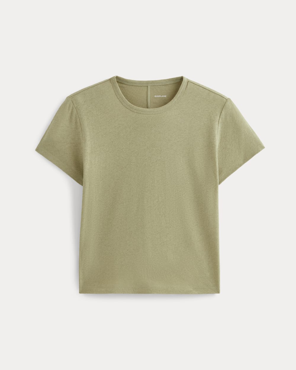 The Box-Cut Tee in Cotton Linen | Eucalyptus
