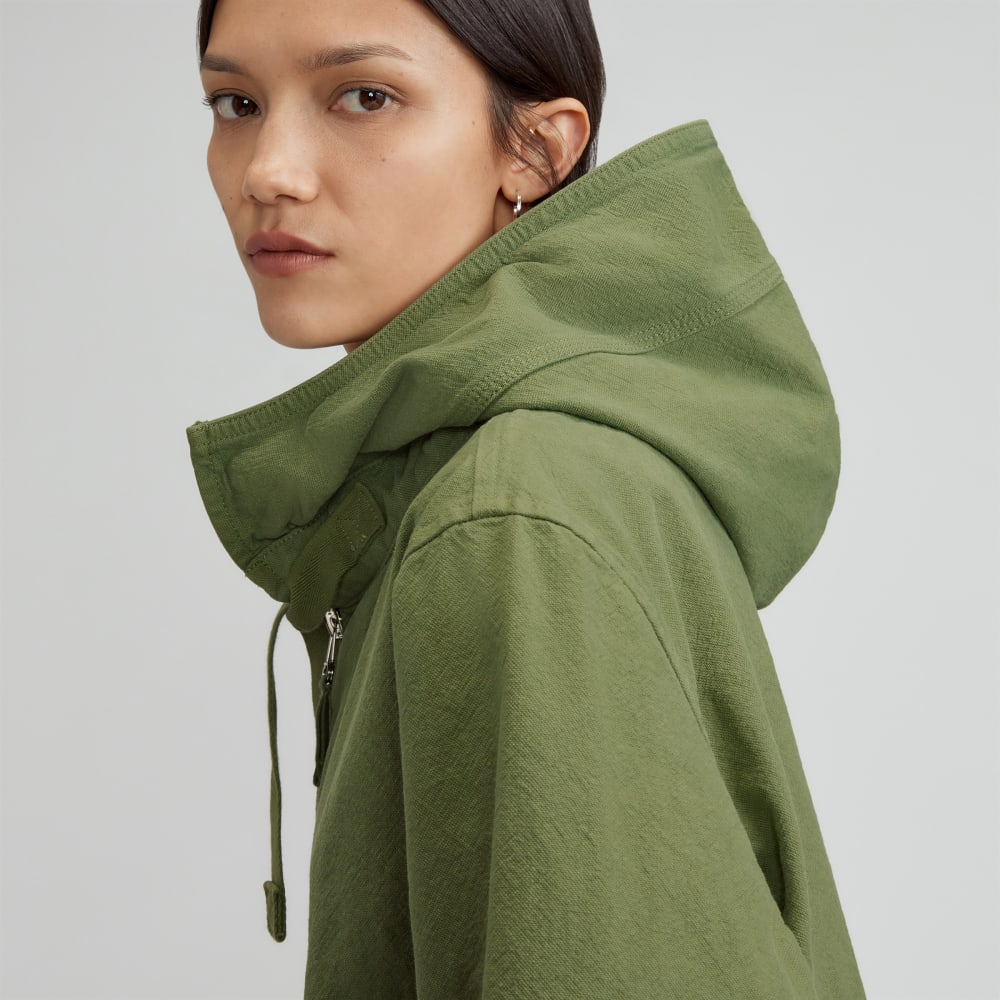 The Canvas Organic Cotton Anorak | Forest Green