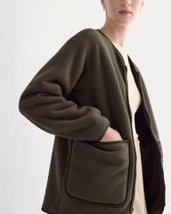 Reversible Teddy Jacket | Coffee Bean