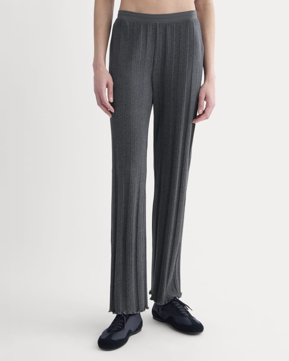 Lounge Rib Pant | Heathered Soot