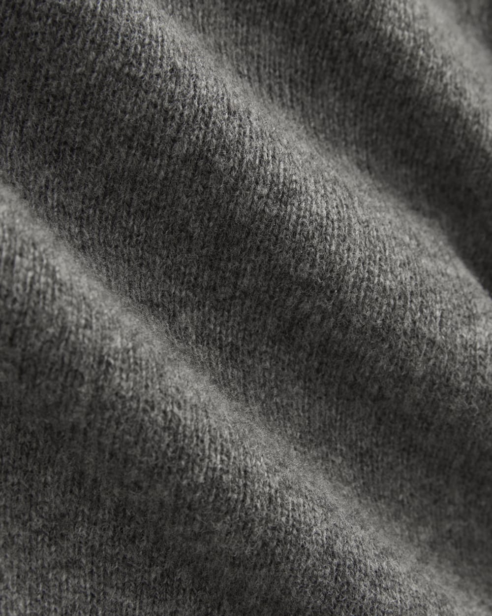 Luxe Merino Crew Cardigan | Heathered Charcoal