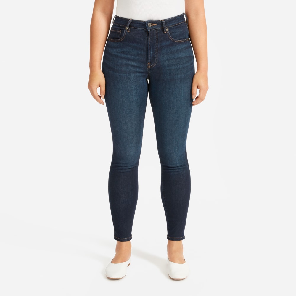 The Curvy Authentic Stretch High-Rise Skinny Jean | Dark Blue Wash | 28.5" Inseam
