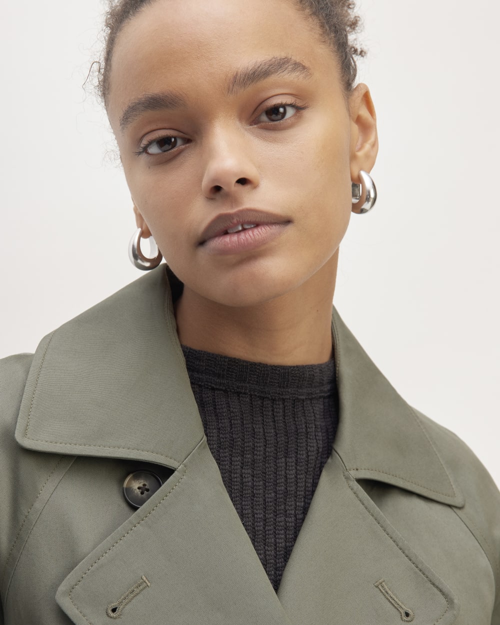 The Trench Coat | Pewter Green