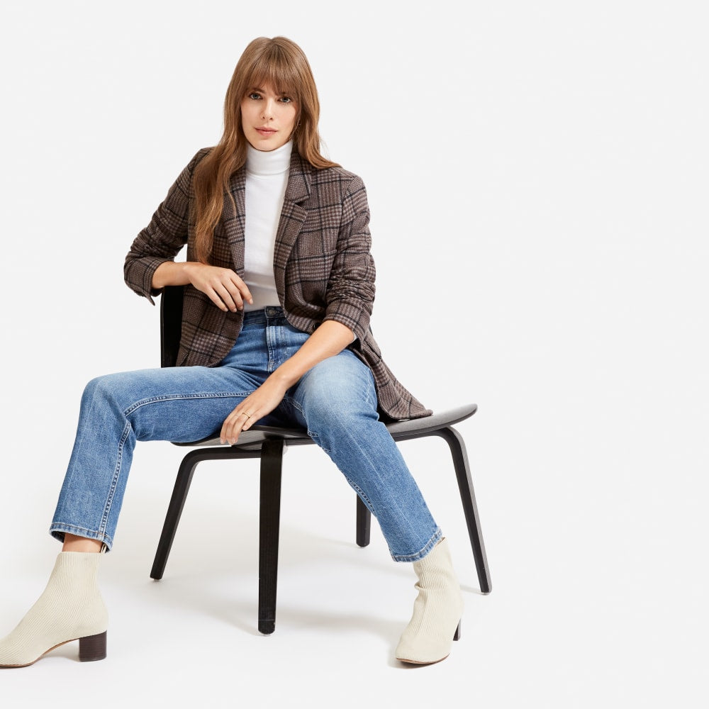 The Super-Straight Jean | Medium Blue Wash | Ankle