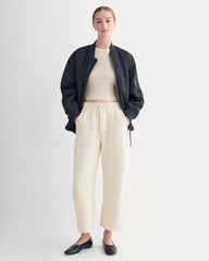 Luxe Fleece Barrel Sweatpant | Heathered Oat