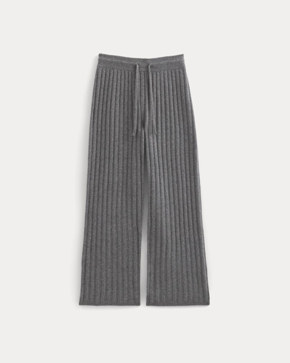 Straight-Leg Pant in Wool Cashmere | Heather Charcoal