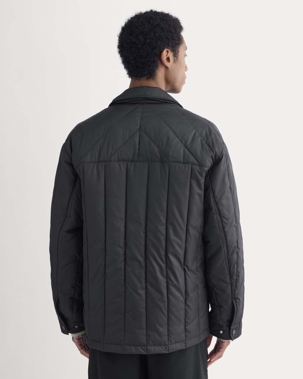 ReNew Vertical-Quilted Jacket | Black