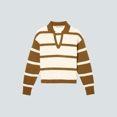 The Cashmere Polo | Bone / Tapenade