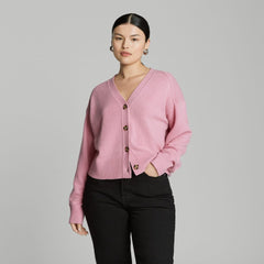 The Cashmere Cardigan | Bubblegum