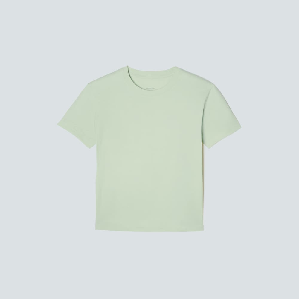 The Box-Cut Tee in Essential Cotton | Seafoam Green | No Pocket