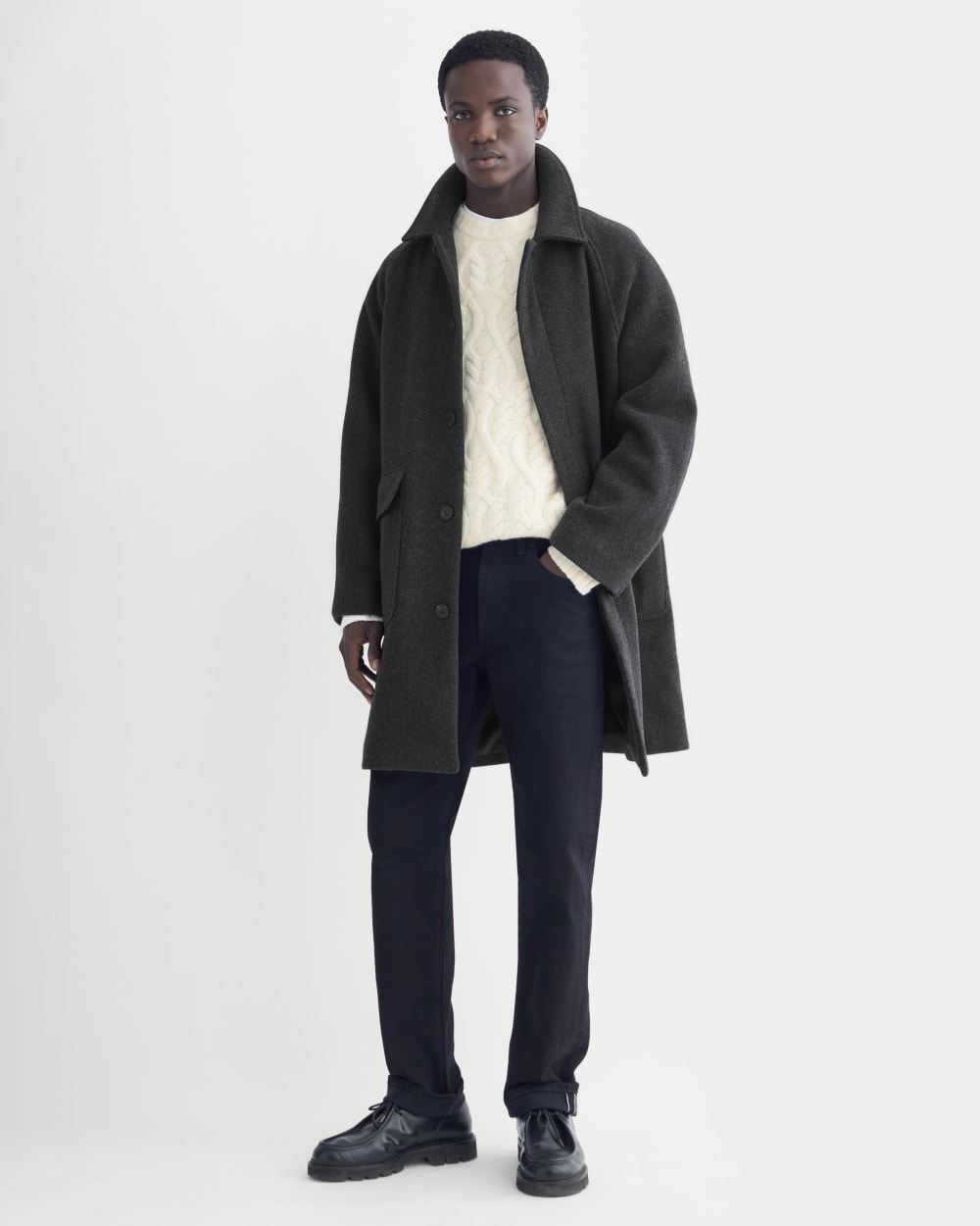 ReWool Car Coat | Heather Charcoal