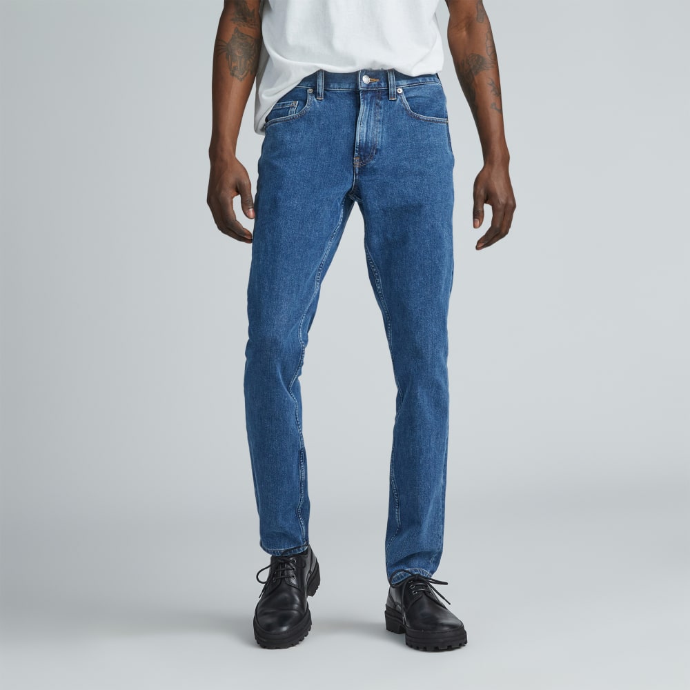 The Slim 4-Way Stretch Organic Jean | Uniform  | Marine