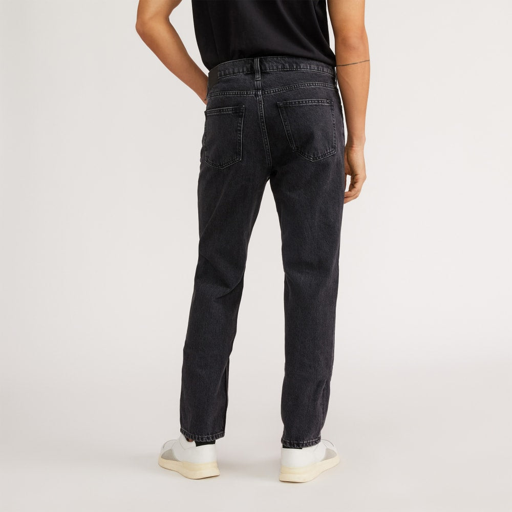 The Authentic Straight Jean | Washed Black