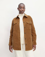 The Corduroy Oversized Shirt Jacket | Toasted Coconut