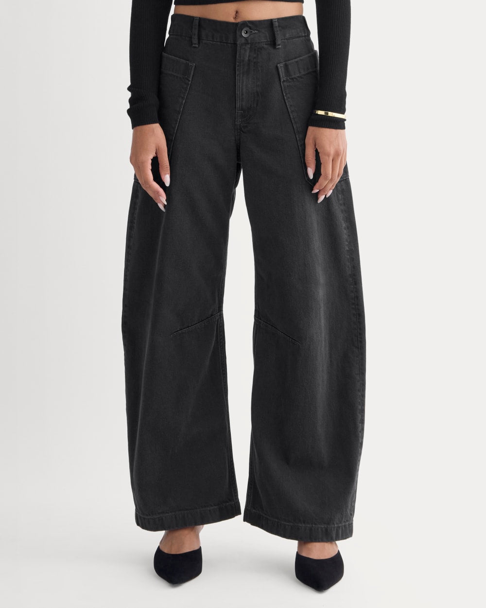 The Gardener Pull-On Jean | Washed Black