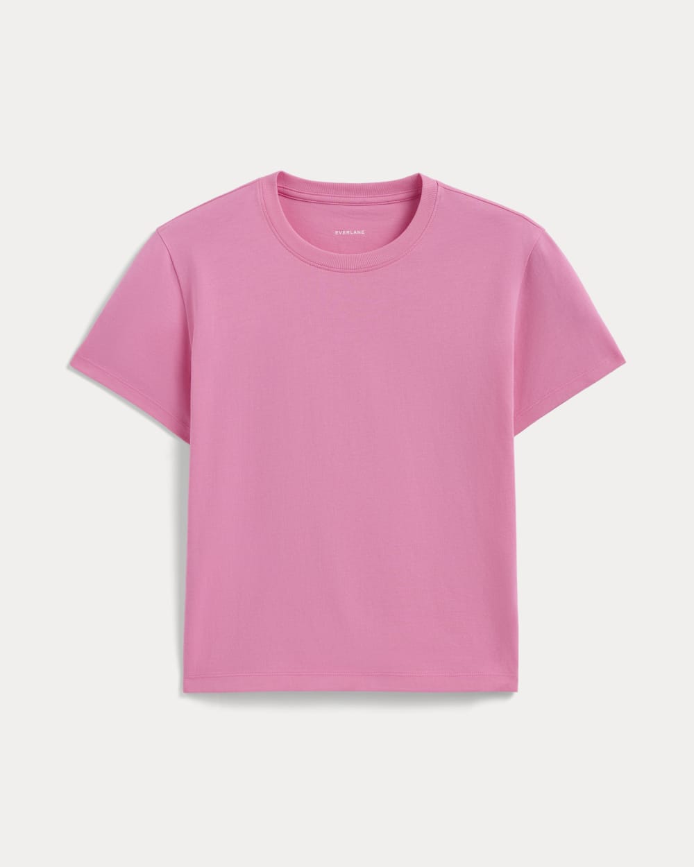 The Box-Cut Tee in Essential Cotton | Deep Pink  | No Pocket