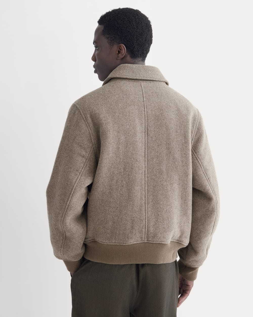ReWool Flight Jacket | Heather Taupe