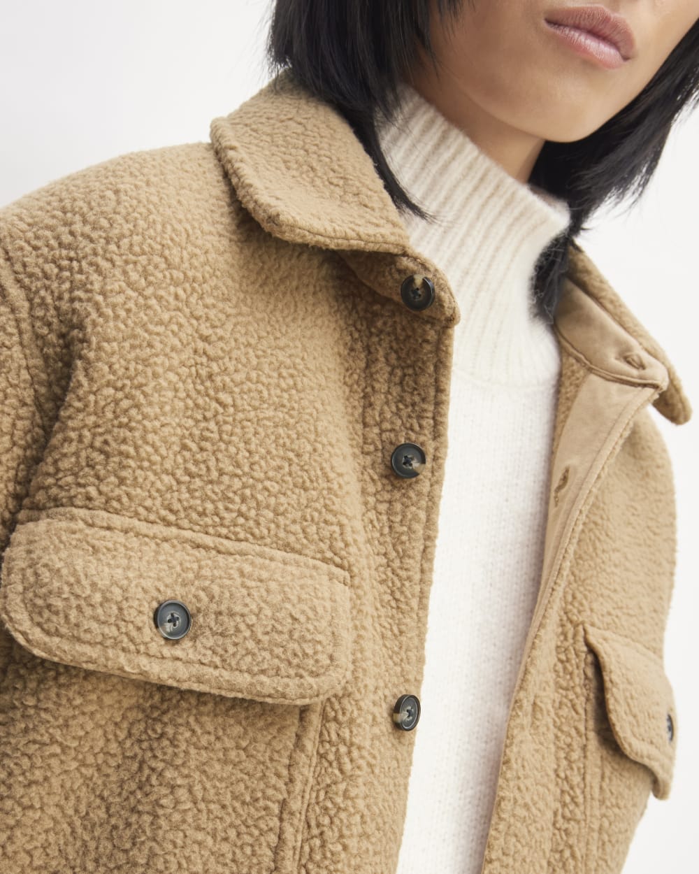 The ReNew Fleece Everyone Overshirt | Tiger's Eye