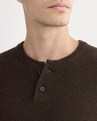 Henley in Wool Cashmere | Americano