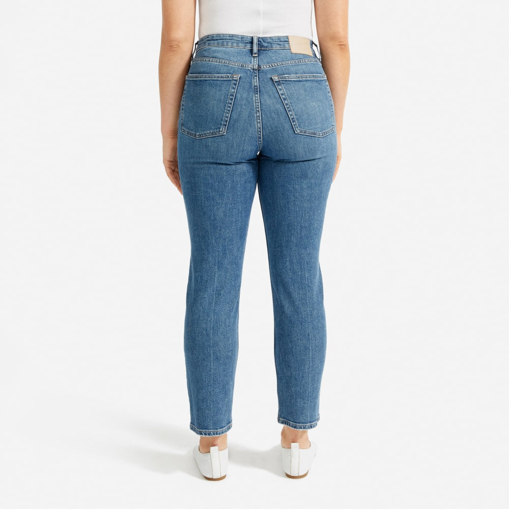 The Super-Straight Jean | Medium Blue Wash | Ankle