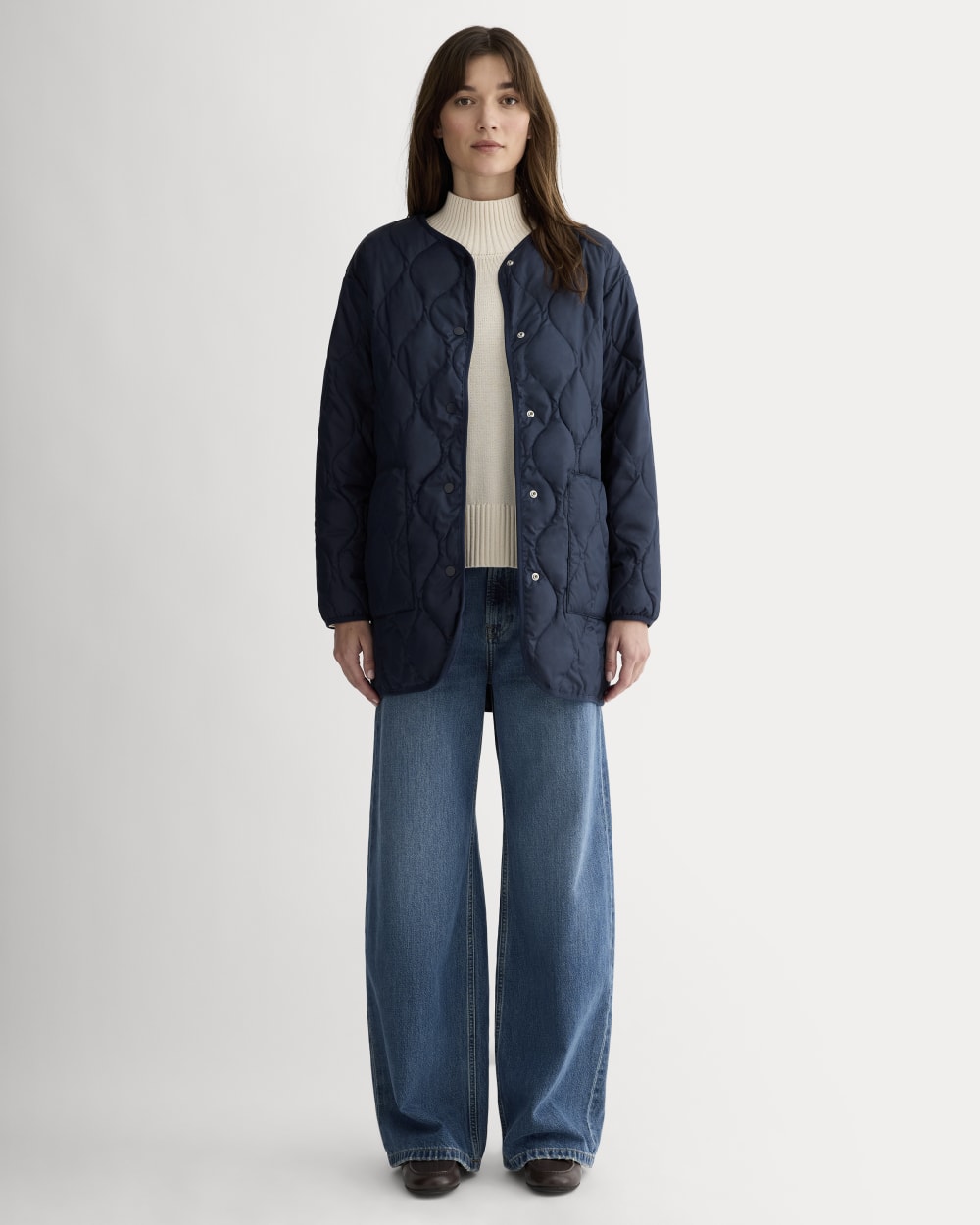 The Quilted Liner | Navy