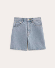 The A-Line Denim Short | Light Indigo