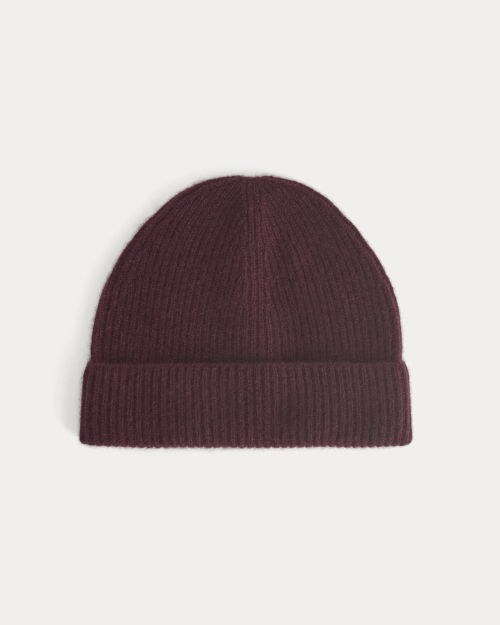 The Cashmere Ribbed Beanie | Wine