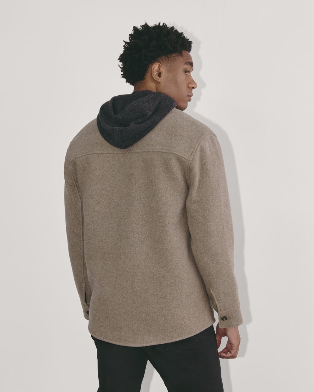 The Wool Overshirt | Heather Taupe