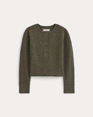 Boxy Henley in Cozy Waffle | Heather Beech