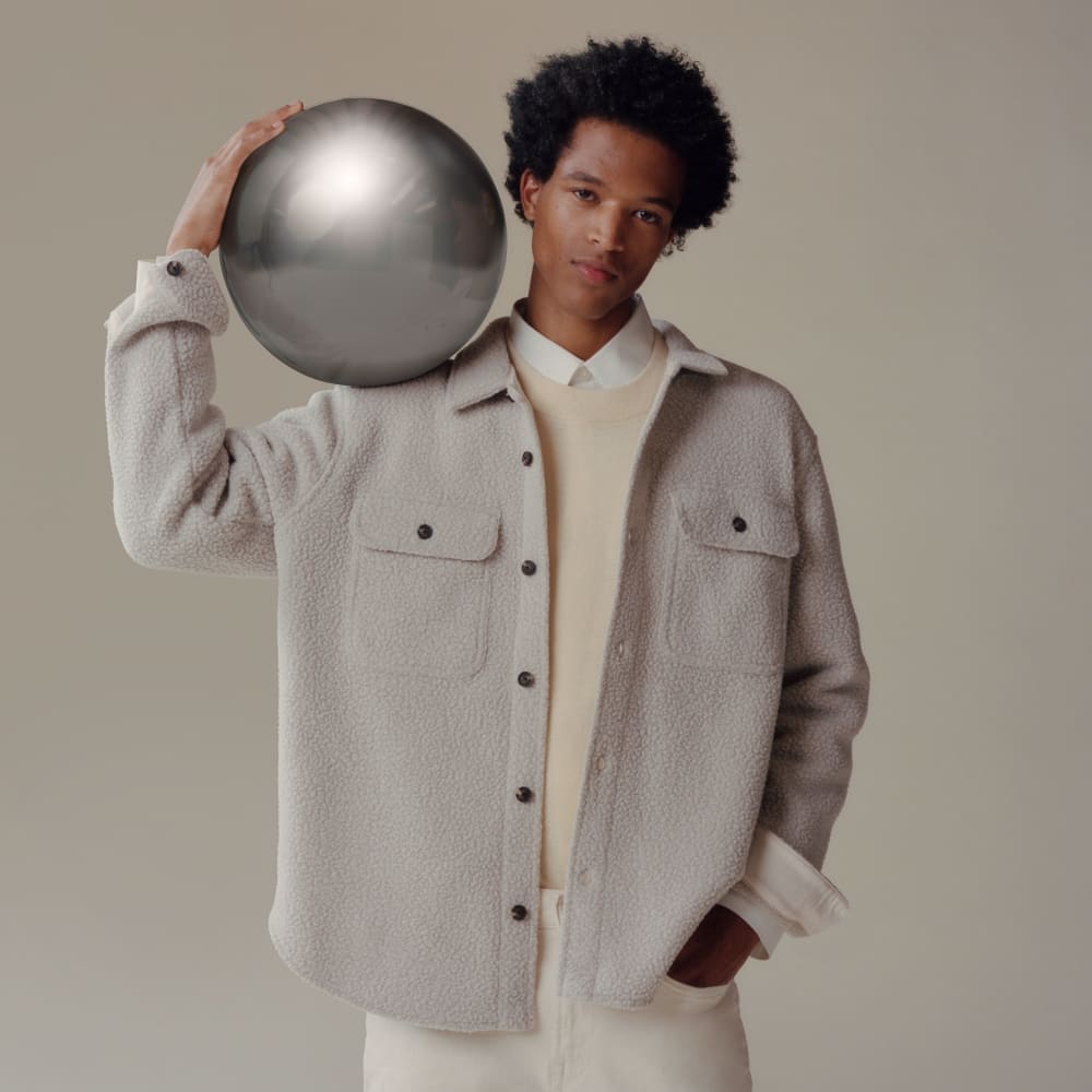 The ReNew Fleece Everyone Overshirt | Oat