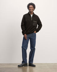 The Teddy Quarter-Zip Fleece | Black