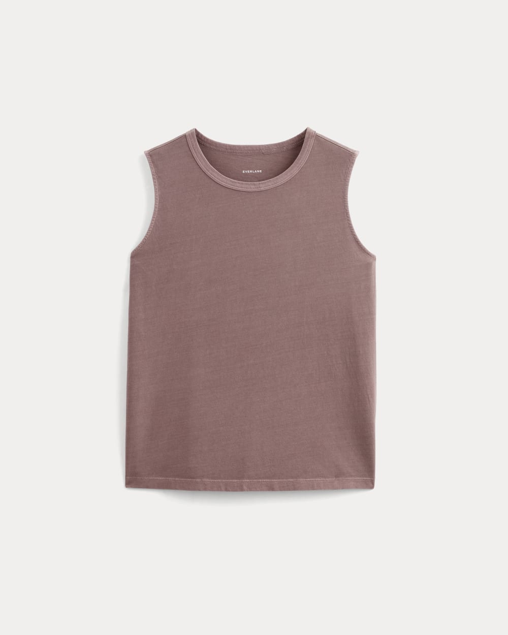 The Boyfriend Tank in Essential Cotton | Brown Garment Dye