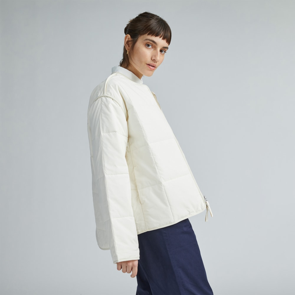 The Quilted Cotton Liner | Bone