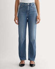 The High-Key Stovepipe Jean | Mid Indigo