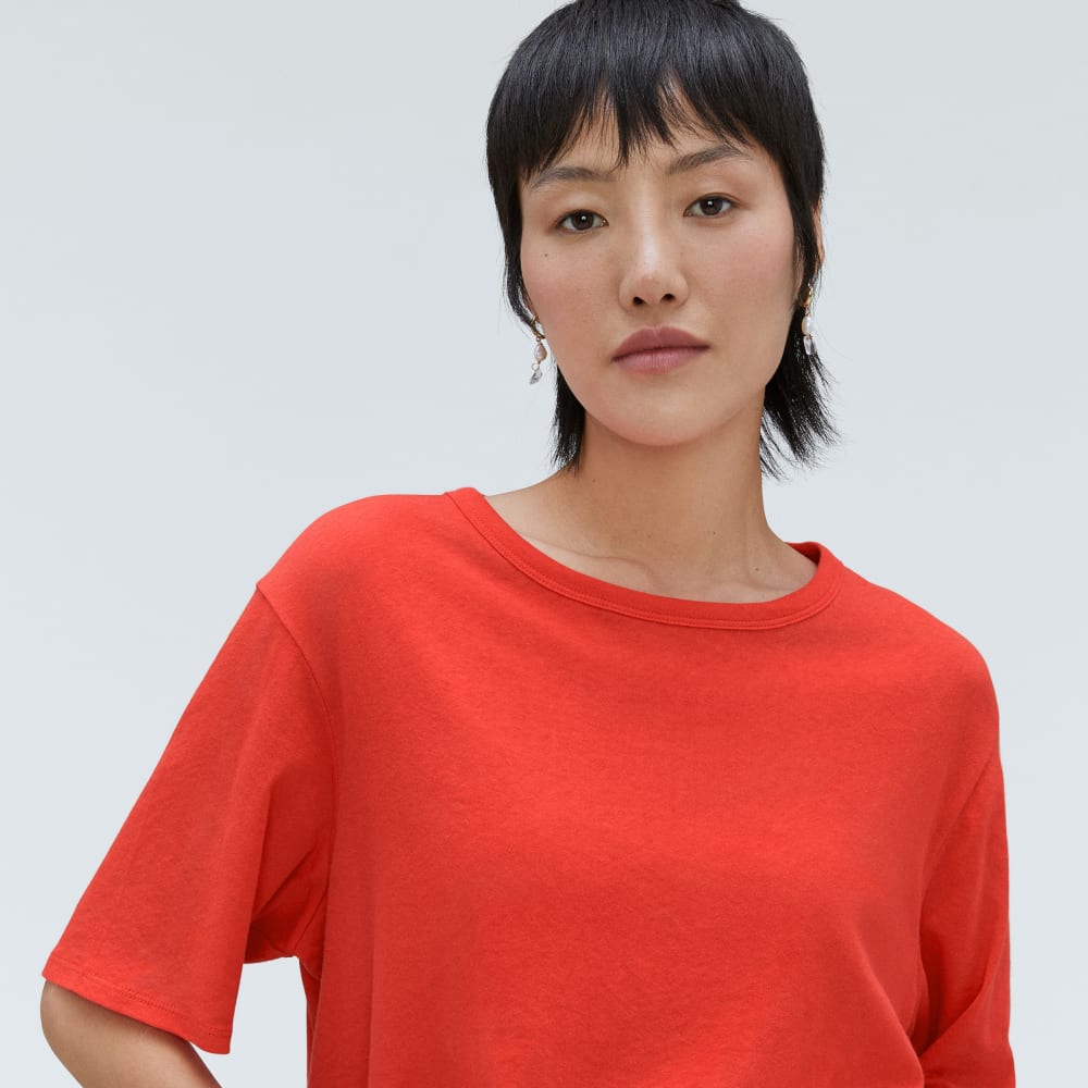 The Air Tee | Red Orange
