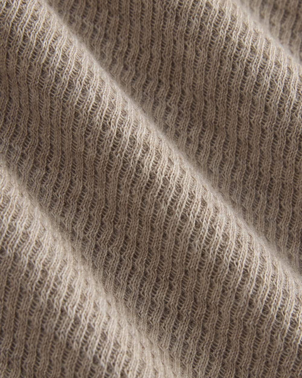Boxy Henley in Cozy Waffle | Heathered Oatmeal