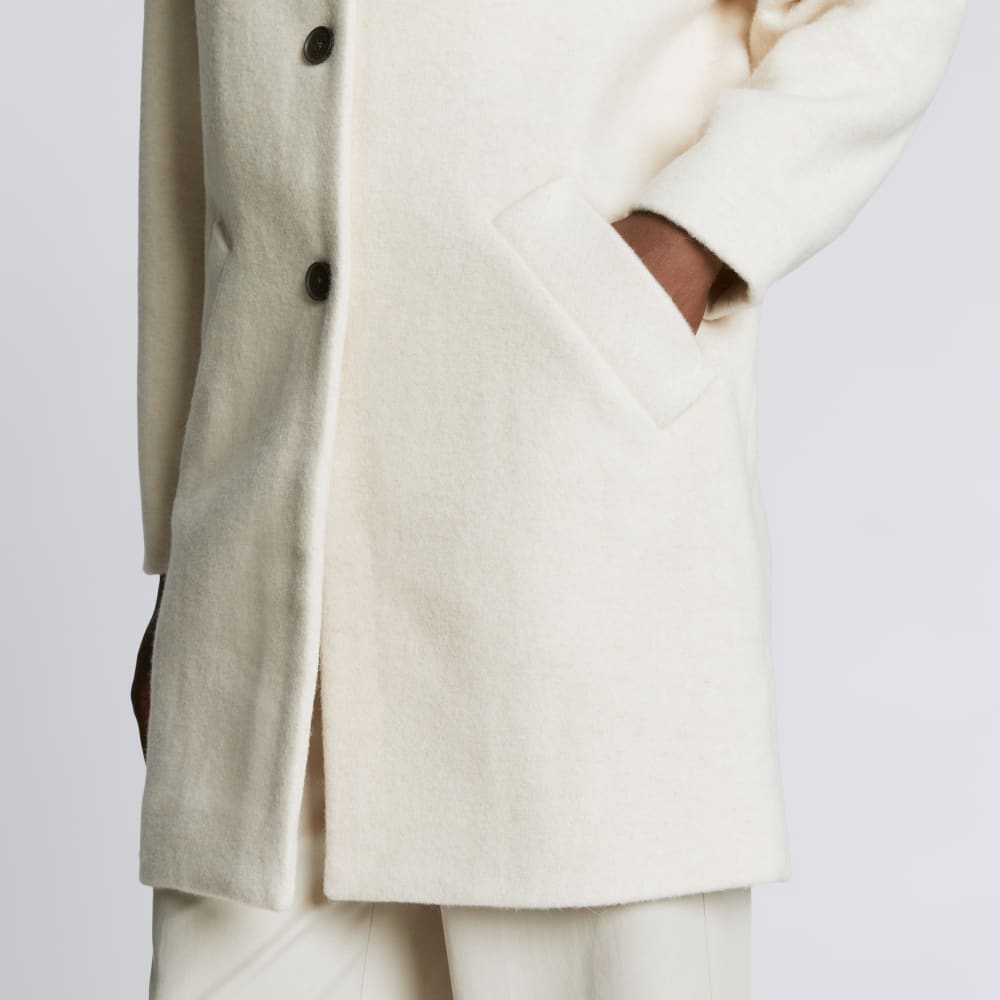 The Italian ReWool® Cocoon Coat | Cream