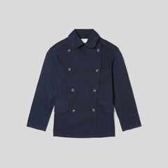 The Organic Cotton Herringbone Jacket | Navy