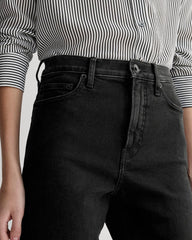 The High-Key Stovepipe Jean | Washed Black