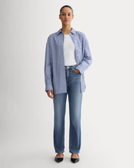 The High-Key Stovepipe Jean | Mid Indigo