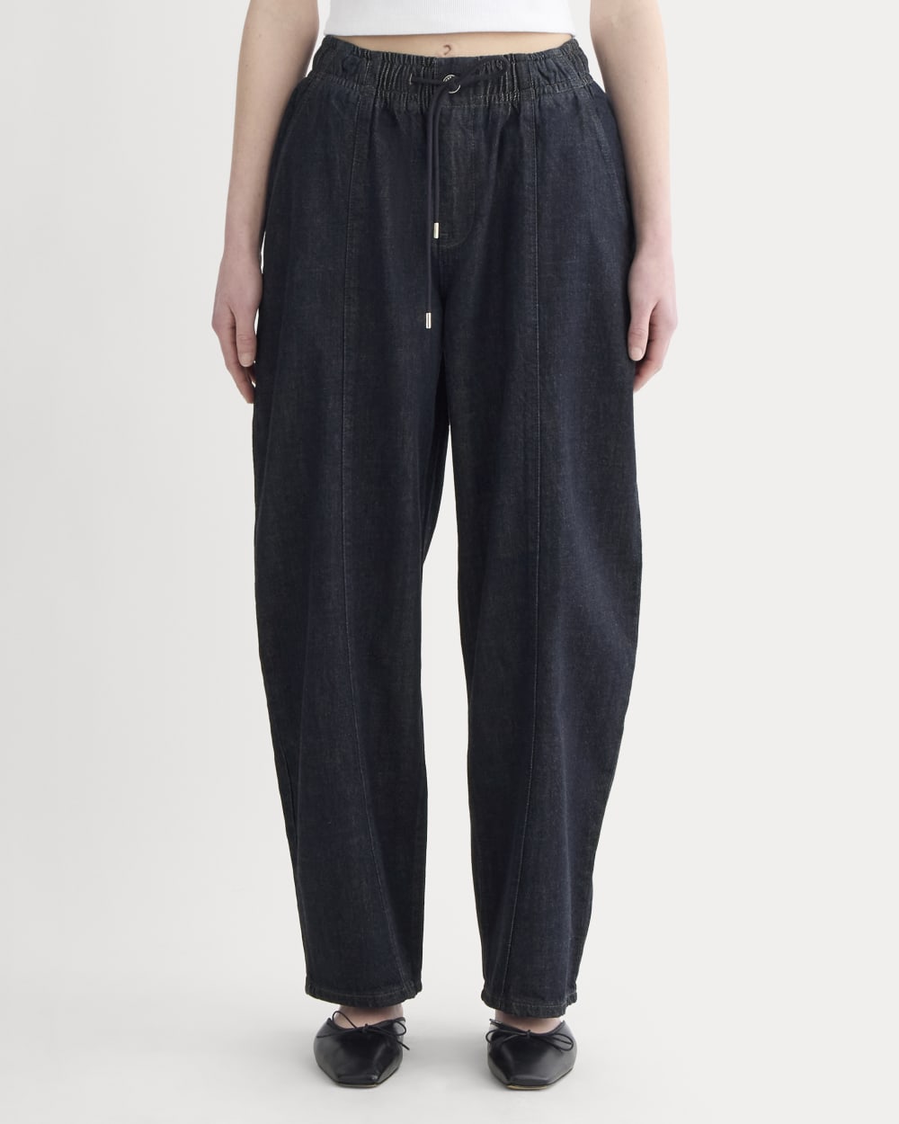 The Drawstring Baggy Jean | Dark Indigo